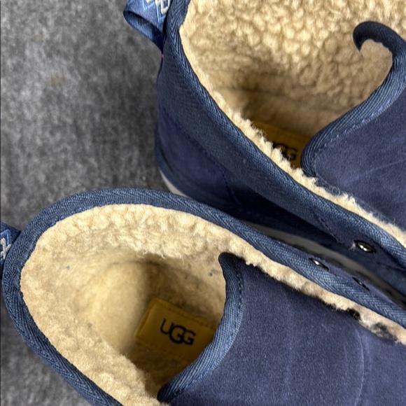 UGG Blue Chukka Boots with Suede Upper and Rubber Sole - Picture 2 of 8